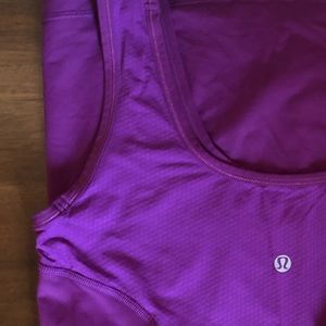 Purple small Lululemon athletic scoop neck tank